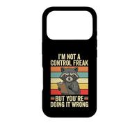 Custodia per iPhone 17 Pro I'm Not A Control Freak Raccoon Fun Facing It Wrong Sarcastico