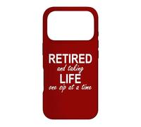 Custodia per iPhone 17 Pro Im Retired and Taking Life One Sip at a Time Retirement Wine