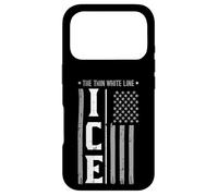 Custodia per iPhone 17 Pro Immigrant Ice Bandiera USA The Thin White Line Uomini Donne Bambini