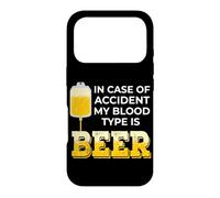 Custodia per iPhone 17 Pro In caso di incidente Il mio gruppo sanguigno è Birra Beverage Humor