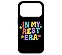 Custodia per iPhone 17 Pro In My Rest Era con testo multicolore