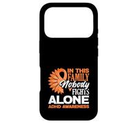 Custodia per iPhone 17 Pro In questa famiglia nessuno combatte da solo Girasole per la consapevolezza dell'ADHD