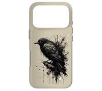 Custodia per iPhone 17 Pro Inkstorm Crow Silenzio davanti alla caw
