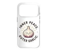 Custodia per iPhone 17 Pro Inner Peace Outer Aglio Divertente Amante Dell'aglio