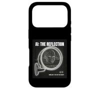 Custodia per iPhone 17 Pro Intelligenza Artificiale Mirror Dati Self Cyberpunk AI grande