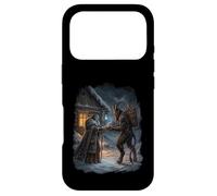 Custodia per iPhone 17 Pro Inverno Strega Dea Pagana Yule Folklore Celeste Neve Arte