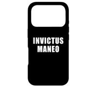 Custodia per iPhone 17 Pro Invictus Maneo - significato in latino "I Remain Unvanquished"