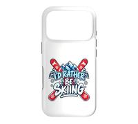 Custodia per iPhone 17 Pro Io d Rather Be Skiing Divertente Citazione Sci Sport Invernali