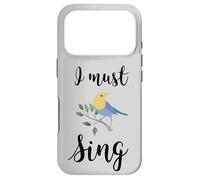 Custodia per iPhone 17 Pro Io devo cantare canto uccello canto