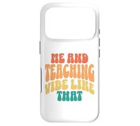 Custodia per iPhone 17 Pro Io e Insegnamento Vibe Come Quel retrò groovy insegnante