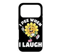Custodia per iPhone 17 Pro Io pipì quando rido fiore giallo pipì scherzo umorismo