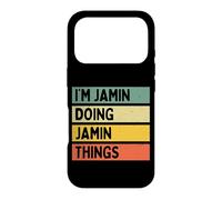Custodia per iPhone 17 Pro Io sono Jamin Doing Jamin Things Divertente Citazione Personalizzata