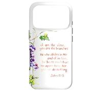Custodia per iPhone 17 Pro Io sono la vite tu sei i rami John 15 5