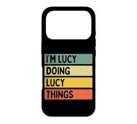 Custodia per iPhone 17 Pro Io sono Lucy Doing Lucy Things Divertente Citazione Personalizzata
