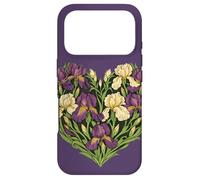 Custodia per iPhone 17 Pro Iris Cuore Floreale Primavera Love Art