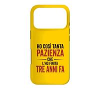 Custodia per iPhone 17 Pro Ironica e divertente. Ho finito la pazienza stampa nera