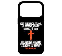 Custodia per iPhone 17 Pro Isaia 5:20 Versetti della Bibbia Scrittura