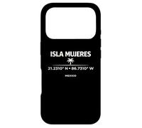 Custodia per iPhone 17 Pro Isla Mujeres Messico Coordinates Island Travel Design