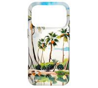 Custodia per iPhone 17 Pro Isola dei Caraibi Paradiso Acquerello Palme Spiaggia Art v2