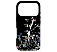 Custodia per iPhone 17 Pro Isole dei Caraibi Bandiere & mappa, Vacanze al mare caraibico