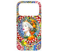 Custodia per iPhone 17 Pro Italiano Siciliano Mori testa carretto estate limone art