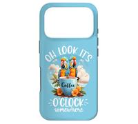 Custodia per iPhone 17 Pro It's 5 OClock Somewhere Drinking Parrot Coffee O Clock Time