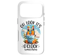 Custodia per iPhone 17 Pro It's 5 OClock Somewhere Drinking Parrot Coffee O Clock Time