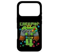 Custodia per iPhone 17 Pro It's My 4th Birthday Boy Gamer Creepin' Into 4 Gamer Pixel