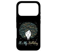 Custodia per iPhone 17 Pro It's My Birthday Black Queen Afro American Girl
