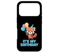 Custodia per iPhone 17 Pro It's My Birthday Kawaii Red Panda