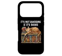 Custodia per iPhone 17 Pro It's Not Hoarding If It's Books and Cats Coffee Book Cat Mom