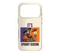 Custodia per iPhone 17 Pro It's Spooky Season, arte retrò a forma di zucca