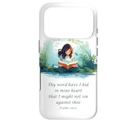 Custodia per iPhone 17 Pro Japanese Christian Anime - Psalms 119:11 Thy Word Have I Hid