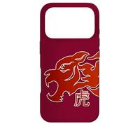 Custodia per iPhone 17 Pro Japanese Tiger Red Flame Design For Men Year Of The Tiger