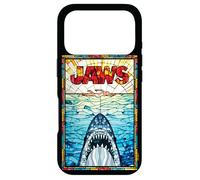 Custodia per iPhone 17 Pro Jaws 50th Anniversary Poster Stained Glass Front & Back