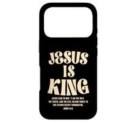 Custodia per iPhone 17 Pro Jesus Is King Bible Verse John 14:6 Christian God Religious