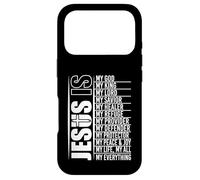 Custodia per iPhone 17 Pro Jesus Is My God My King My Lord My Savior