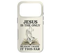 Custodia per iPhone 17 Pro Jesus Is The Only Reason I Made It This Far Religious Citazione