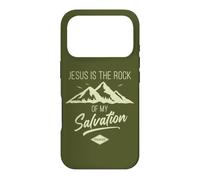 Custodia per iPhone 17 Pro Jesus is The Rock of My Salvation - Psalm 62:6 Faith Verse