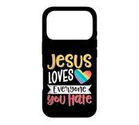 Custodia per iPhone 17 Pro Jesus Loves Everyone You Hate