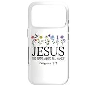 Custodia per iPhone 17 Pro Jesus the Name Above All Names Christian Philippians 2 9-11