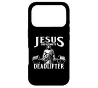 Custodia per iPhone 17 Pro Jesus The Ultimate Deadlifter Funny Christian Workout Gym
