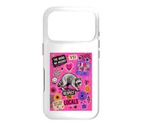 Custodia per iPhone 17 Pro Jimothy rispetta la gente del posto Punk Pop Collage Raccoon Seattle