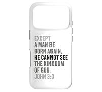 Custodia per iPhone 17 Pro John 3:3 Except You Be Born Again You Cannot See The Kingdom