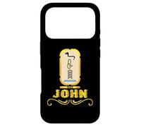 Custodia per iPhone 17 Pro JOHN-Nomi americani in lettere geroglifiche, un Khartouch