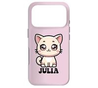 Custodia per iPhone 17 Pro Julia - Simpatico gattino per ragazze, nome Julia