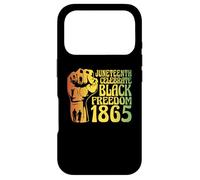 Custodia per iPhone 17 Pro Juneteenth Celebrate Black Freedom 1865 Black Power Fist