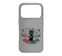 Custodia per iPhone 17 Pro Juneteenth Freedom Day Emancipation Fist