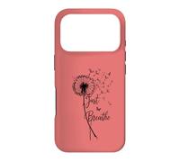 Custodia per iPhone 17 Pro Just Breathe Dandelion Butterfly Inspirational Boho Floral