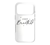 Custodia per iPhone 17 Pro Just Breathe Mindfulness Yoga sollievo dall'ansia